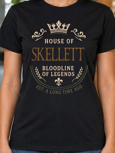 Skellett damen shirt familie - t-shirt,